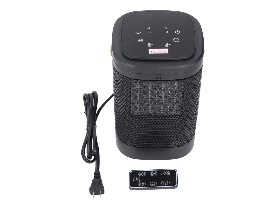 Aquecedor de Secretária Portátil com Controle Remoto Temporizador Oscilante e Tela Touch 110v Us LAXISCREED
