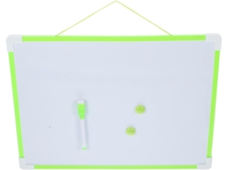Quadro de Notas Apagável Dupla Face Stobaza A3, Verde, Branco Magnético para Escritório, Escola e Casa, Anotaç