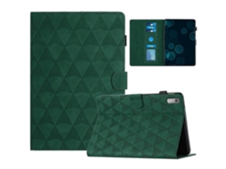 Capa Para Tablet Lenovo Tab M9 Em Couro Com Textura De Diamante