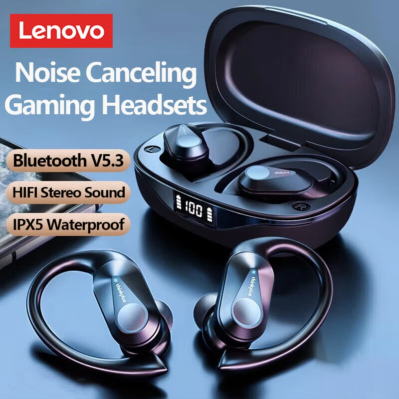 Auriculares Intra com Cancelamento de Ruído e Microfone, Branco e Azul