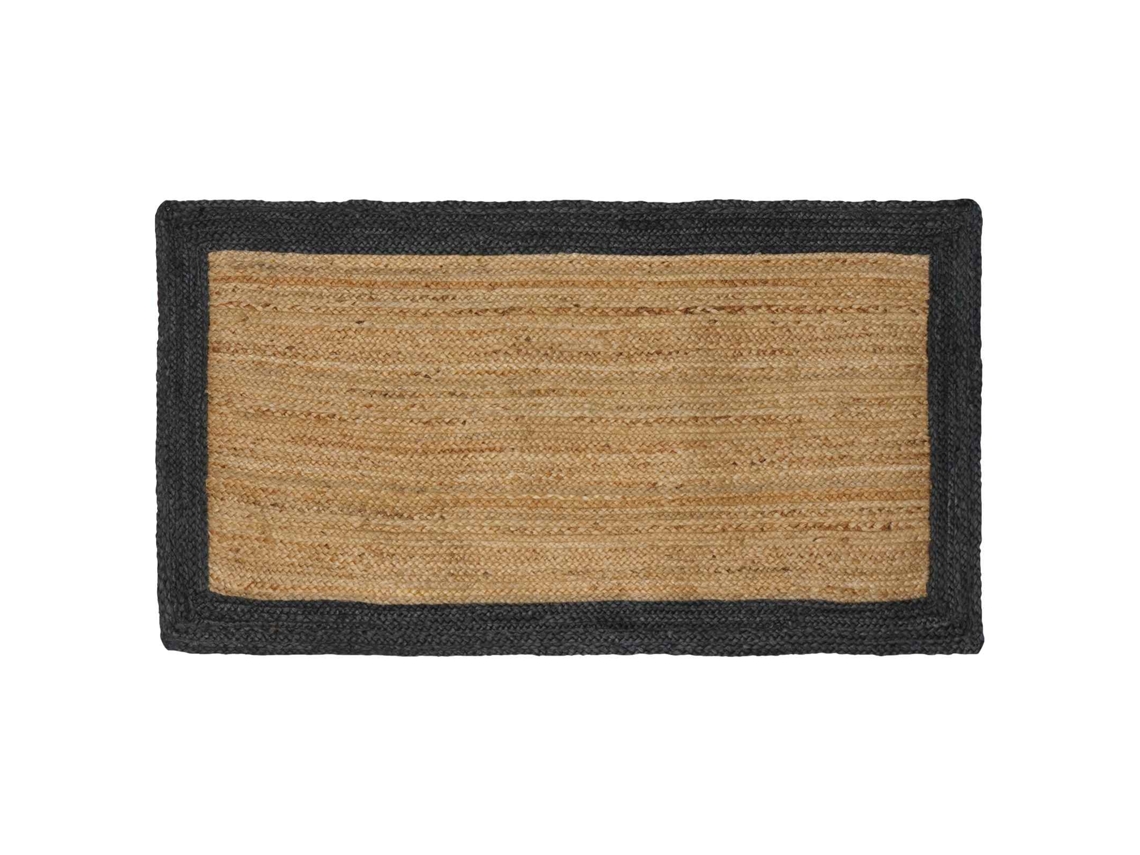 Vidaxl Tapetes De Área Cinzento-escuro 80 X 150 Cm Juta