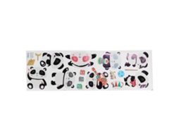 Adesivo de Parede Panda Animado Decorativo Pvc para Sala Quarto Jardim de Infância | S/MARCA