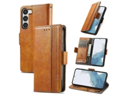 Capa De Couro Com Fecho Magnético Duplo Para Samsung Galaxy S23+ 5g (neo)