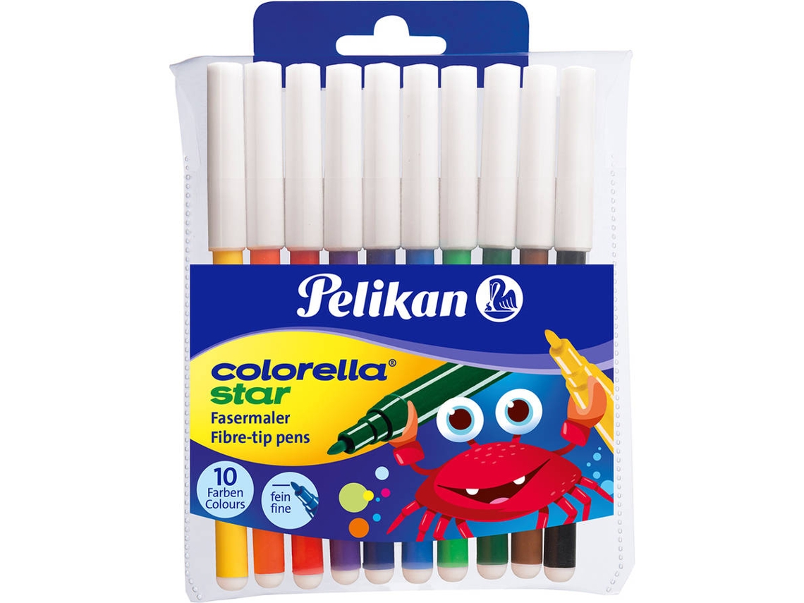 Canetas de Feltro PELIKAN C302/10 Multicor