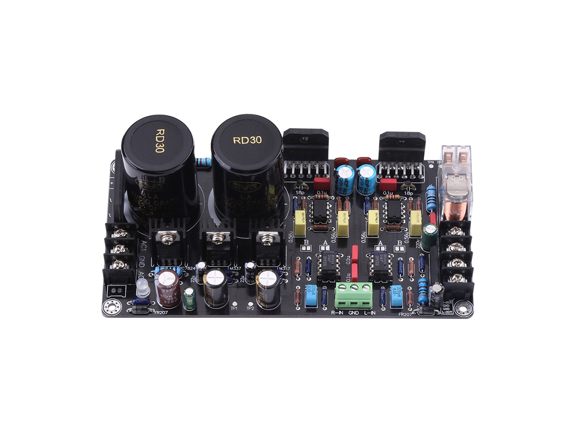 Placa de Amplificador de Potência LM3886 com Servo DC e Amp Independente 5534 com S/MARCA