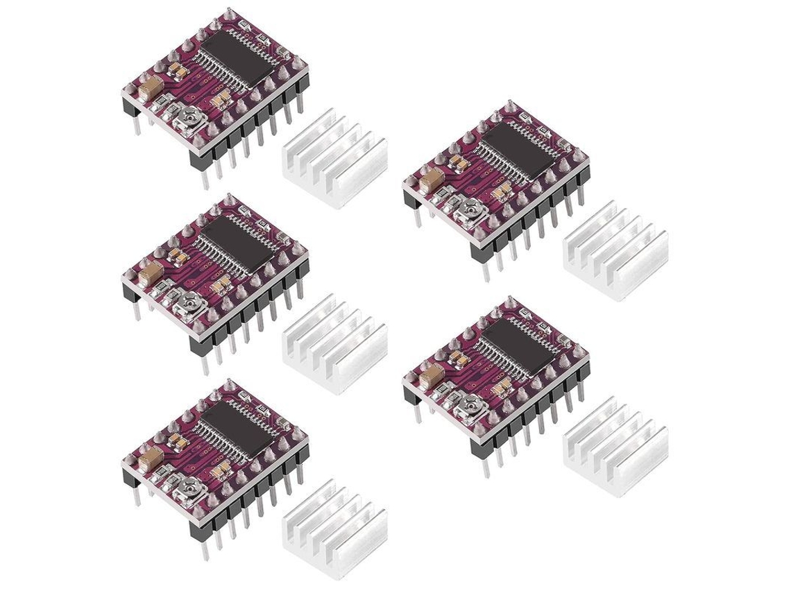 Módulo controlador de motor DRV8825, com dissipador, para impressora 3D S/MARCA