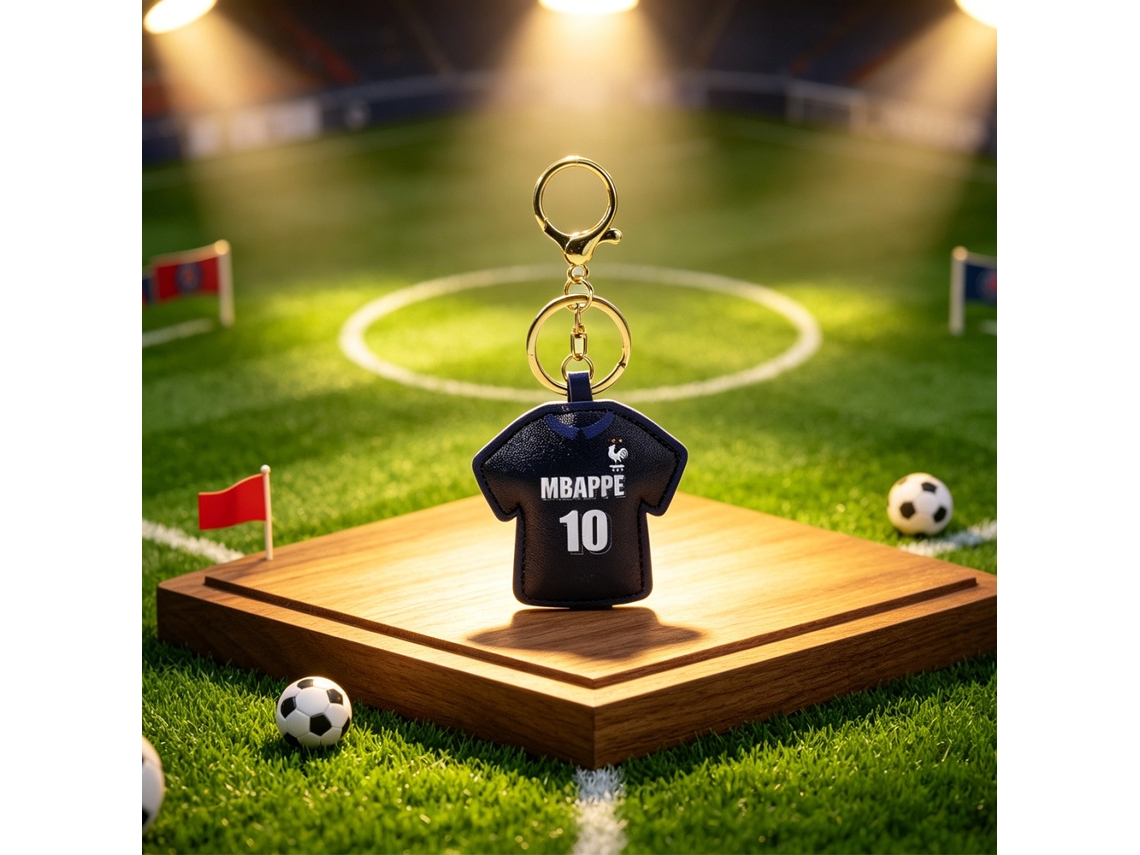 Chaveiro de Camisa Futebol Genérica, Acessório Torcedor da Copa do Mundo e Eurocopa, Presente Fãs, Ergonômico, Uso Diário STELASPLEN