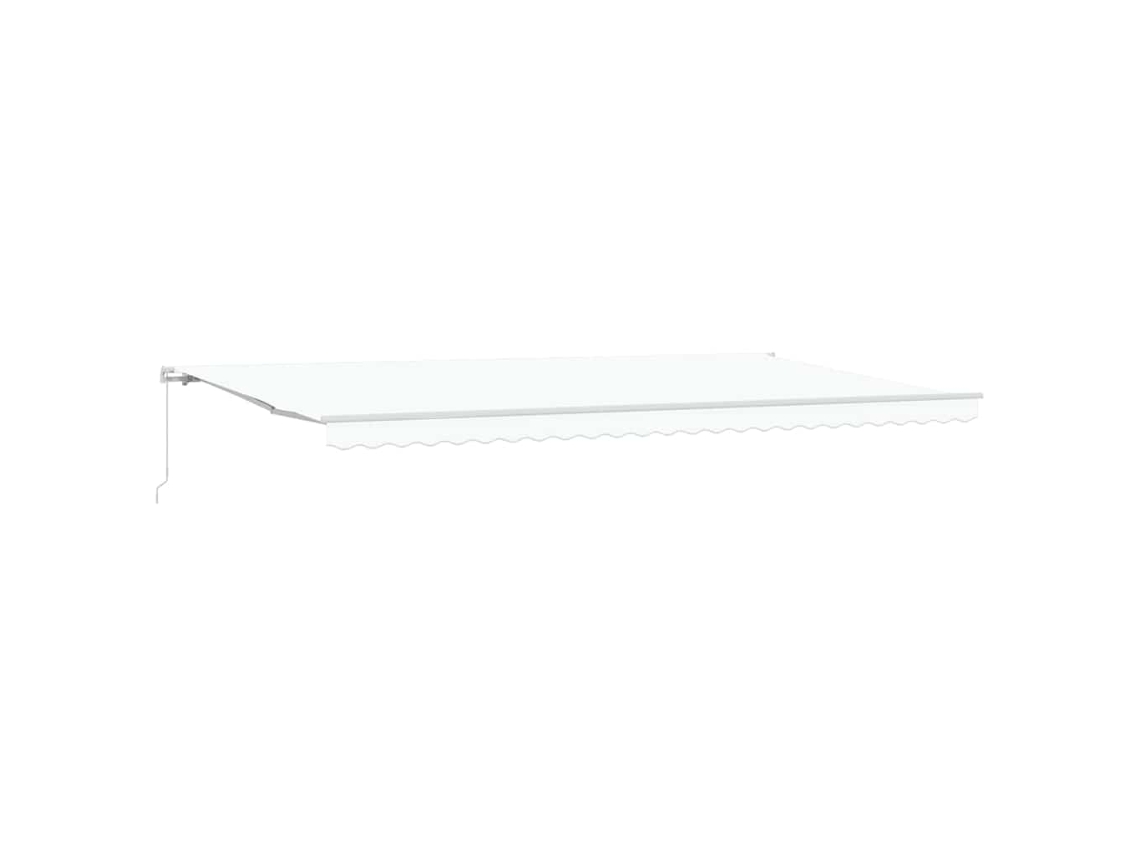 Toldo retrátil manual branco 600x300 cm