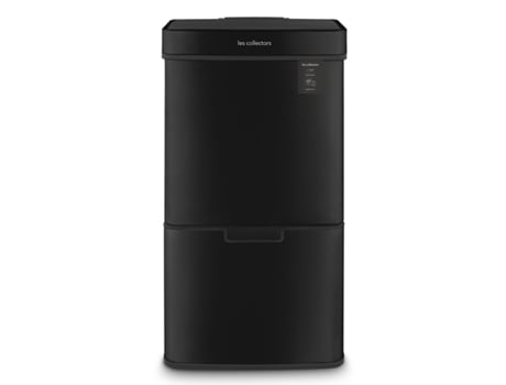 Caixote Do Lixo Preto Em Aço Inoxidável Para Reciclagem 69l Les Collectors