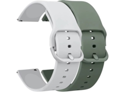 Kit 2 Bracelete Vivatone para Xiaomi Watch S1 Branco e Verde