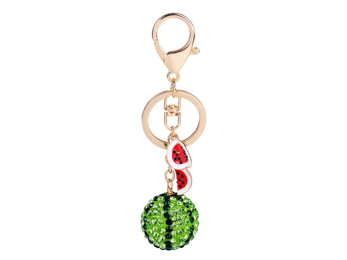 Pingente Frutas Fashion Anel Chave Liga Melancia Decoração Bolsa Exquisita