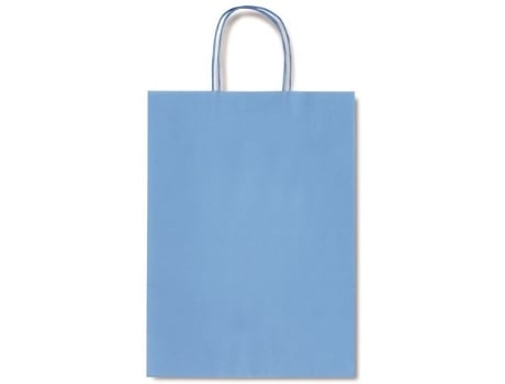 Livro Paq/25 Bolsas Kraft Allegra Color Azul Claro 36x12x36cm De Desconocido (espanhol)