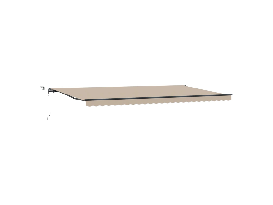 Toldo Retrátil Bege 600 × 300 Cm Poliéster MAISON EXCLUSIVE