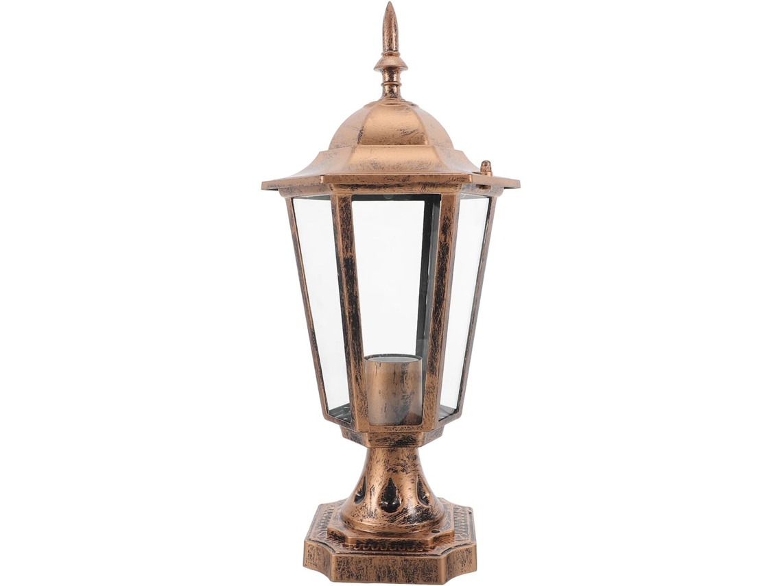 Luminária Hexagonal de Substituição para Luminárias de Chão Estilo Campestre, Vidro Transparente, com Sistema Antiqueda. SFUSHOS