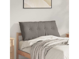 Vidaxl Travesseiro Para Costas Cinzento-acastanhado 100 X 19 X 50 Cm