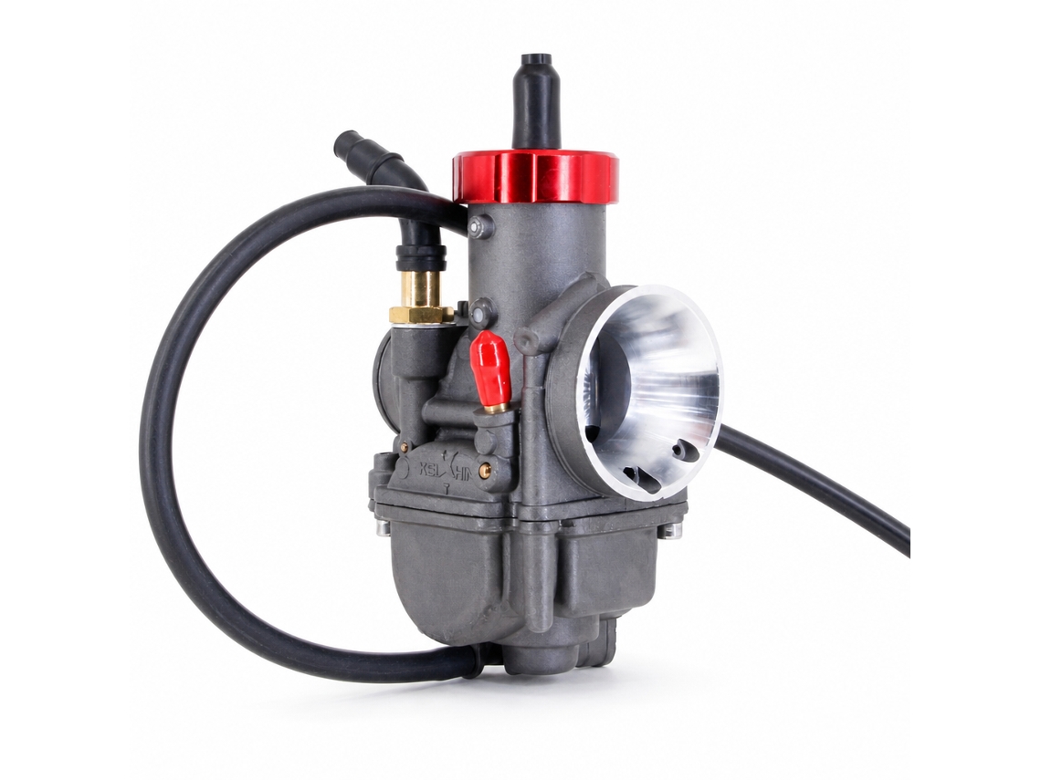 Carburador Pe30 Com Afogador Por Cabo Para Motocicleta Nsr150, Rsz E Atv, Tampa Vermelha