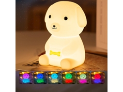Abajur de Cachorrinho para Adultos e Crianças, Luminária Kawaii com 7 Cores BRILVIBERA