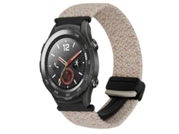 Pulseira Trançada Com Fecho Magnético Para Huawei Watch 2 De 20 Mm