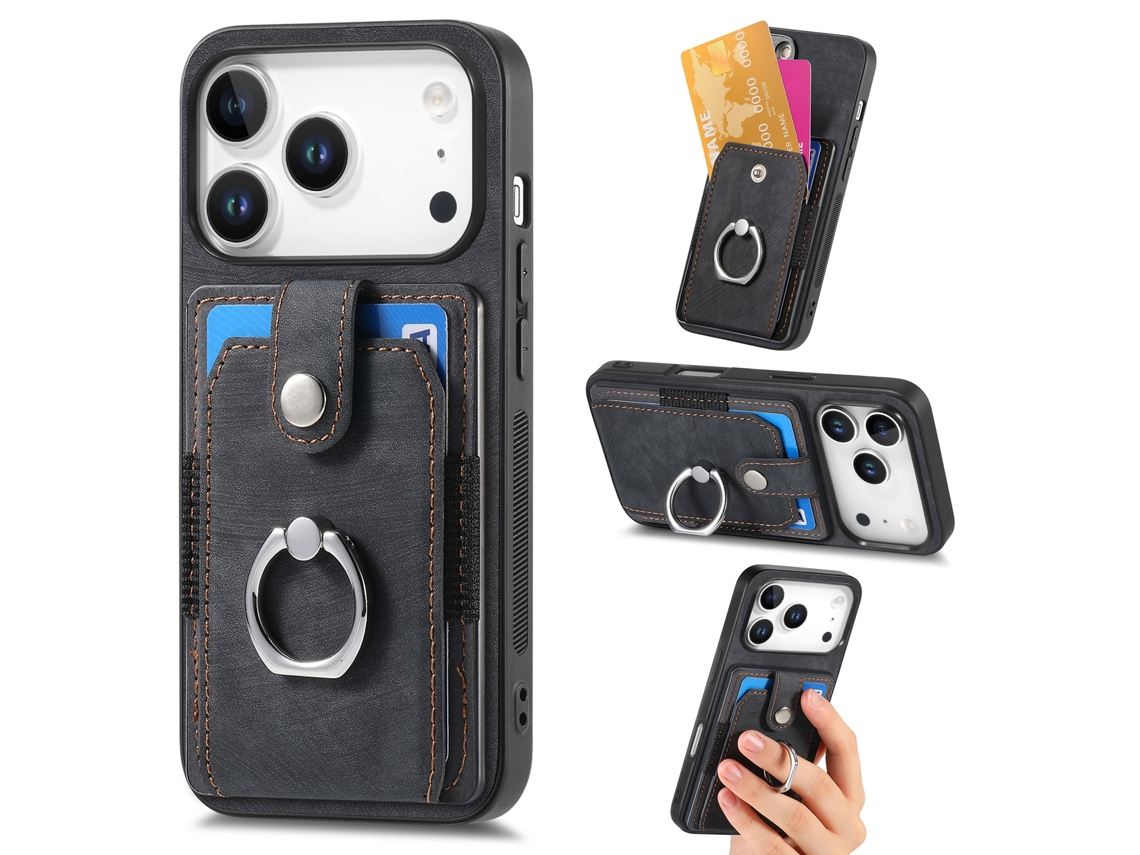 Capa Com Porta-cartões Para Iphone 17 Pro Max