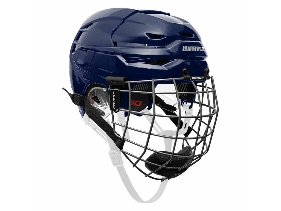 Capacete de Hóquei no Gelo Covert Cf 80 Combo Azul Swarrior