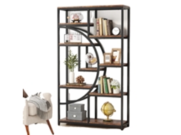 Estante, Design Industrial, 9 Prateleiras Abertas, Marrom