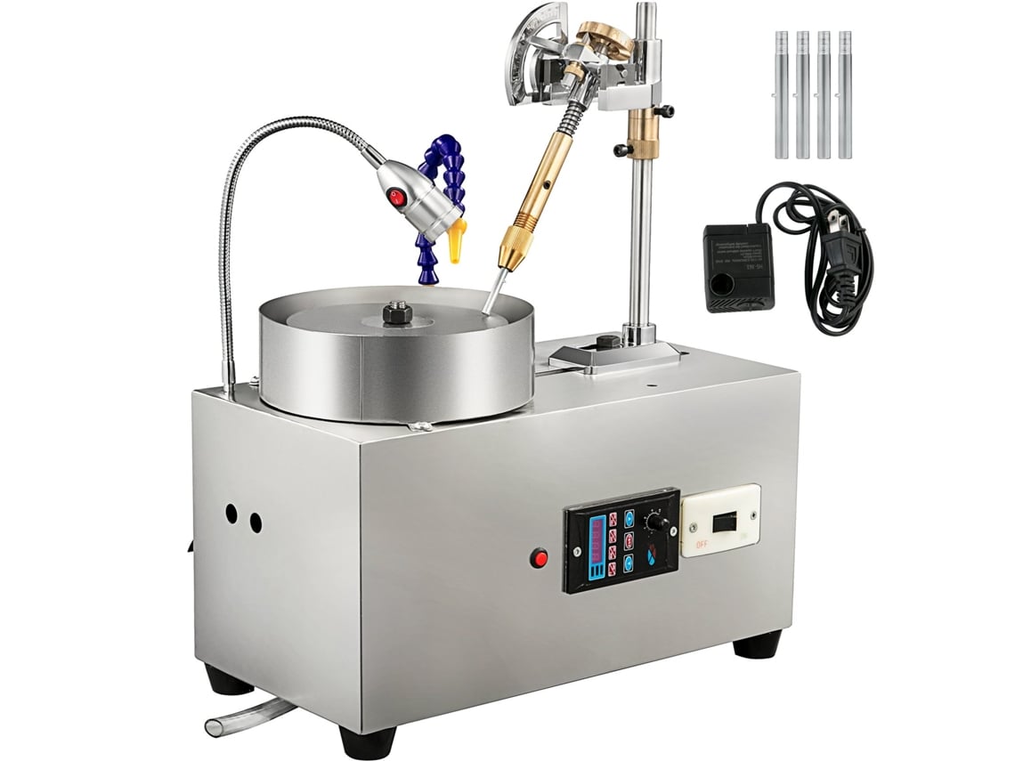Máquina de Lapidação de Gemas VEVOR 180W Polidora de Pedras e Joias com Velocidade de 0-2800 Rpm