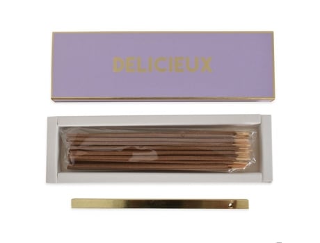 Coffret De 30 Bastões De Incenso Com Suporte Violeta 25 Cm