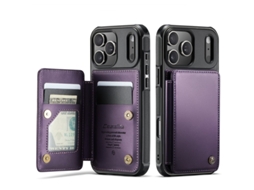 Capa Caseme C22 Para Iphone 17 Pro Max Com Rfid, Roxa