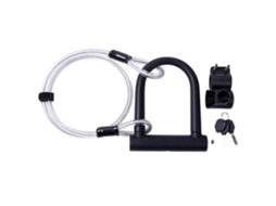 Cadeado Antifurto Em Formato De U Para Ciclomotor, Bicicleta E Scooter Com Cabo De Segurança. Aquaforge