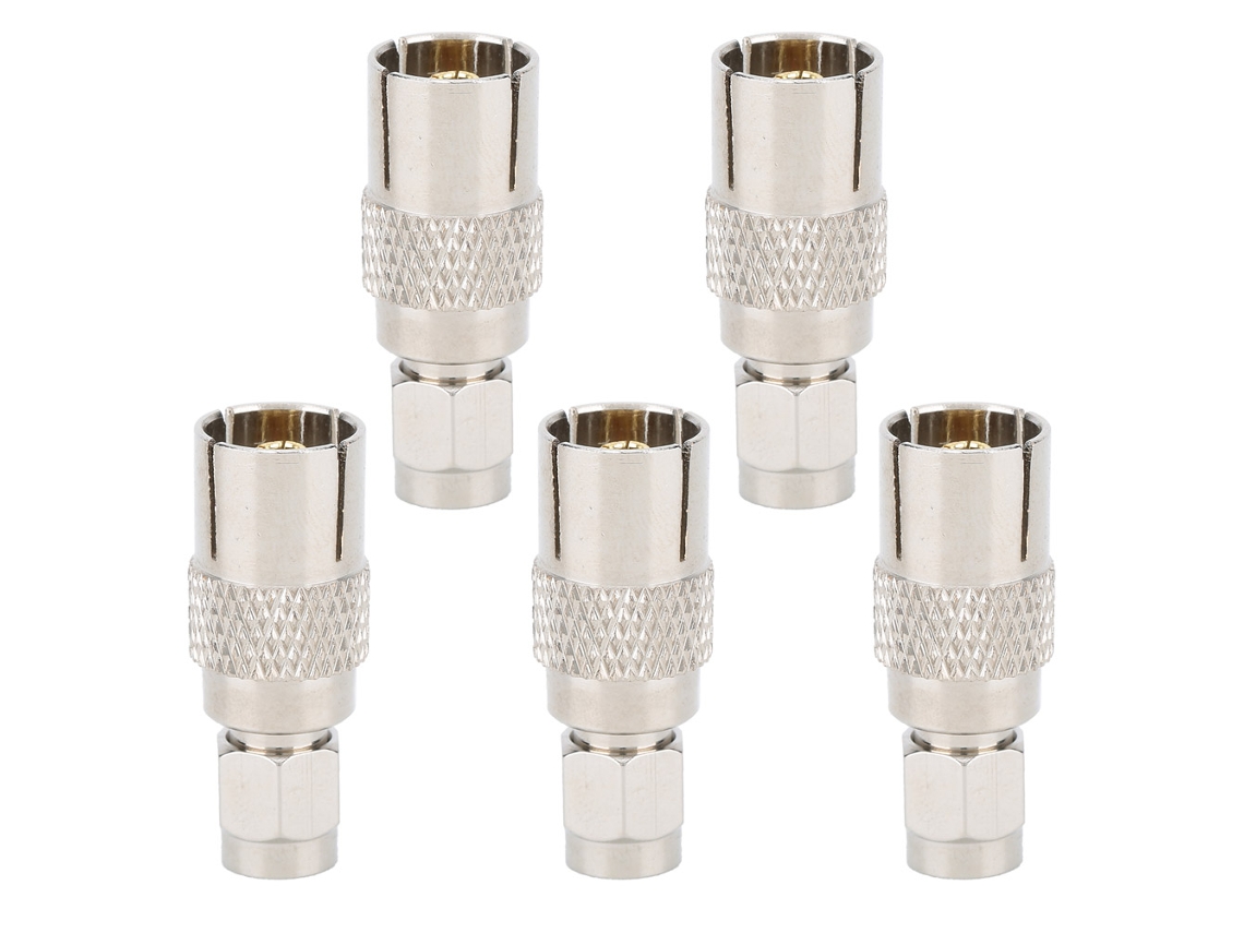 Adaptador Rf Conversor Bnc Fêmea Para Sma Macho