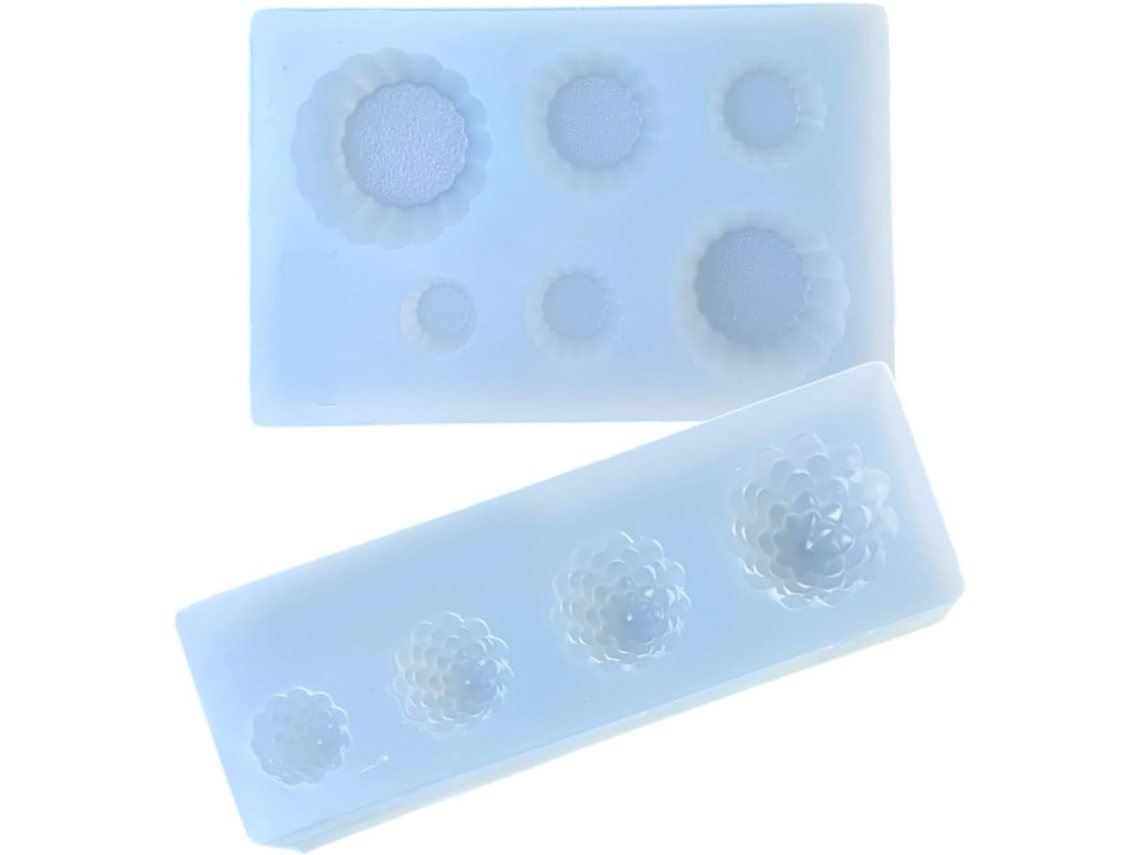 Conjunto de 2 Moldes de Silicone para Sorvete, Criações Artísticas e Resina. SFUSHOS