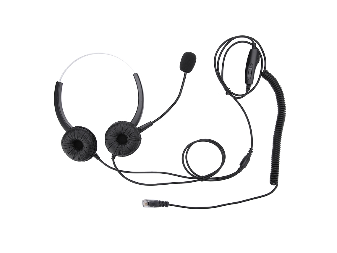 Fone de Ouvido Mali com Microfone para Call Center Cancelamento de Ruído