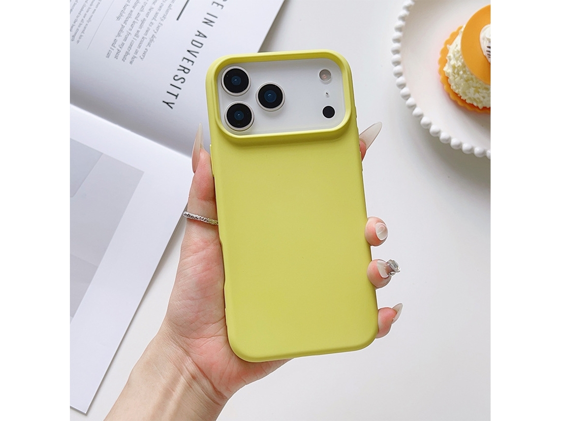 Capa Para Iphone 17 Pro Liquid Pear Premium Em Silicone Líquido Leve E Luxuosa