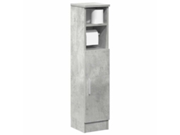 Vidaxl Móvel P/ Casa Banho C/ Suporte Rolos 20,5x22x90cm Cinza Cimento
