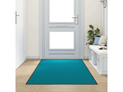 Vidaxl Tapete De Entrada Ciano E Preto 120 X 300 Cm 100% Poliamida
