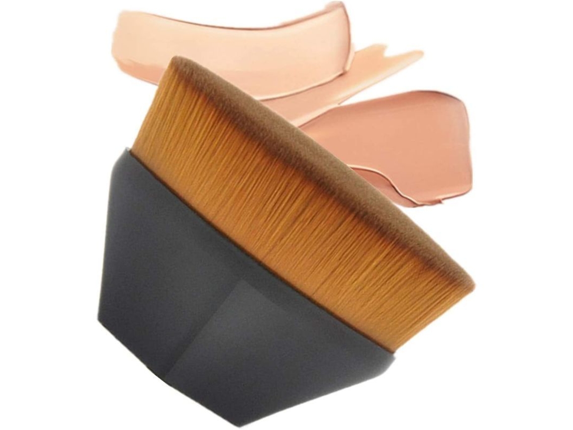 Pincel De Base De Alta Densidade Com Topo Plano Em Forma De Pétala Pincel De Maquiagem De Toque Suave