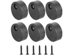 Conjunto De 5 Peças Anti Descarrilamento Pretas Para Porta Celeiro, Com Operação Suave E Estável Para Portão Externo