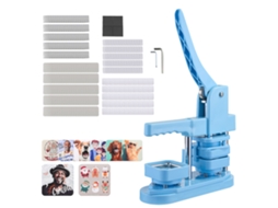 Máquina de fazer botões quadrados Vevor 50x50mm, kit com 100 botões, azul