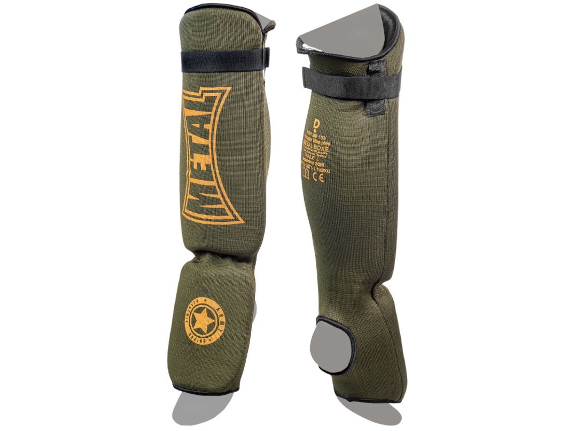 caneleiras de BOXe tailandesas + pé de algodão METAL BOXE Military