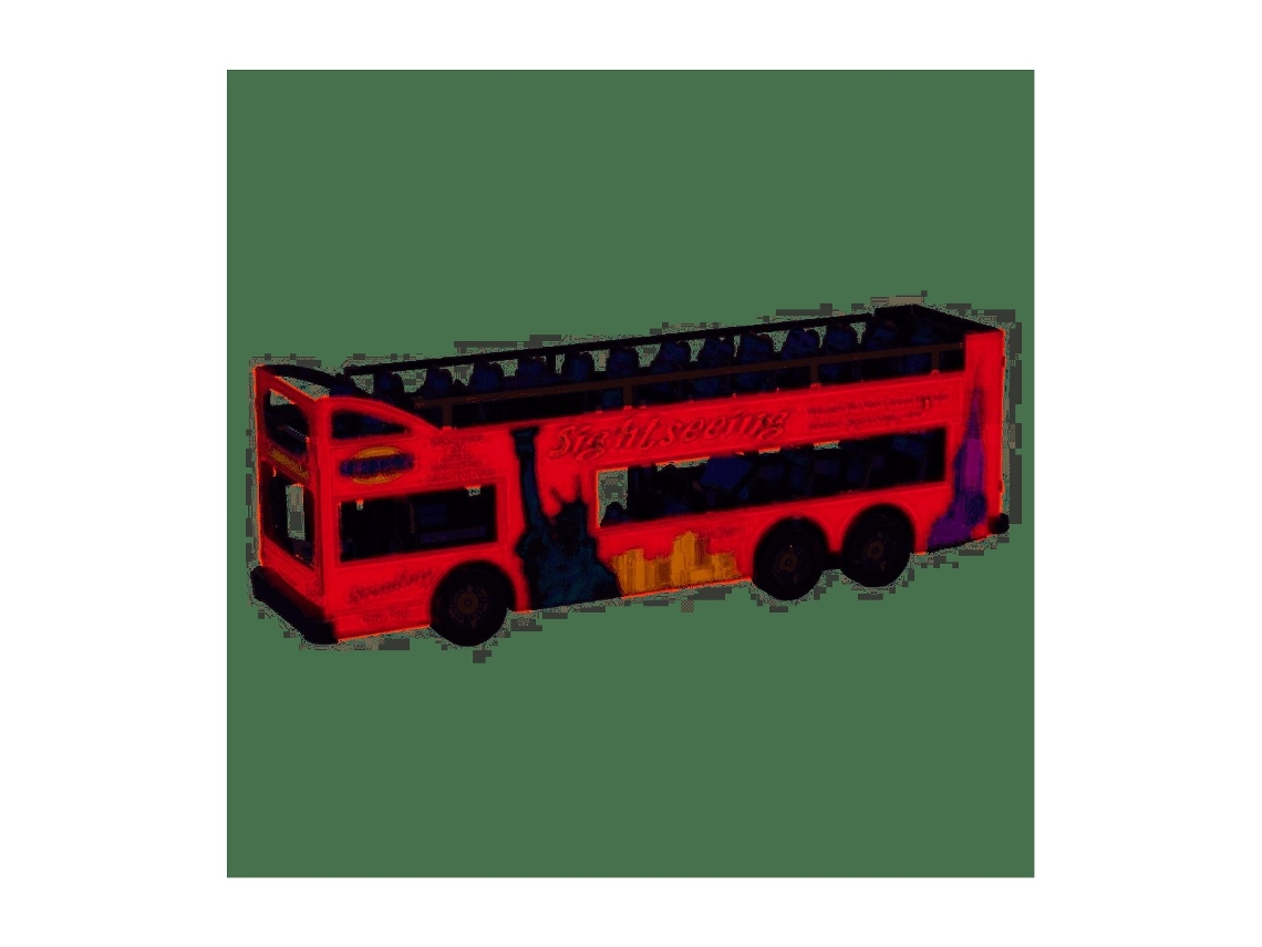 Kit De Construção Metal Earth Modelo Do Ônibus Turístico Big Apple Tour Bus, Feito Com Peças De Metal.