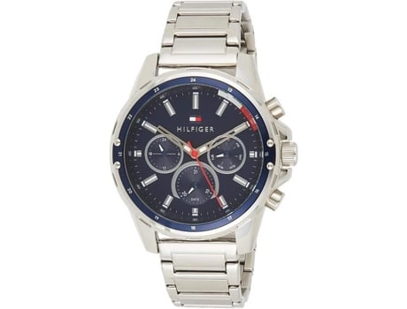 Relógio Masculino Quartzo Pulseira De Aço Inoxidável Mostrador Azul 17917885