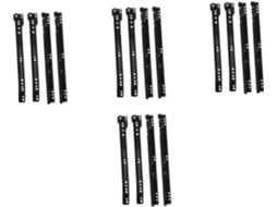 Nuobesty Conjunto De 4 Pares Trilhos Deslizantes Reposição Para Gavetas Domésticas