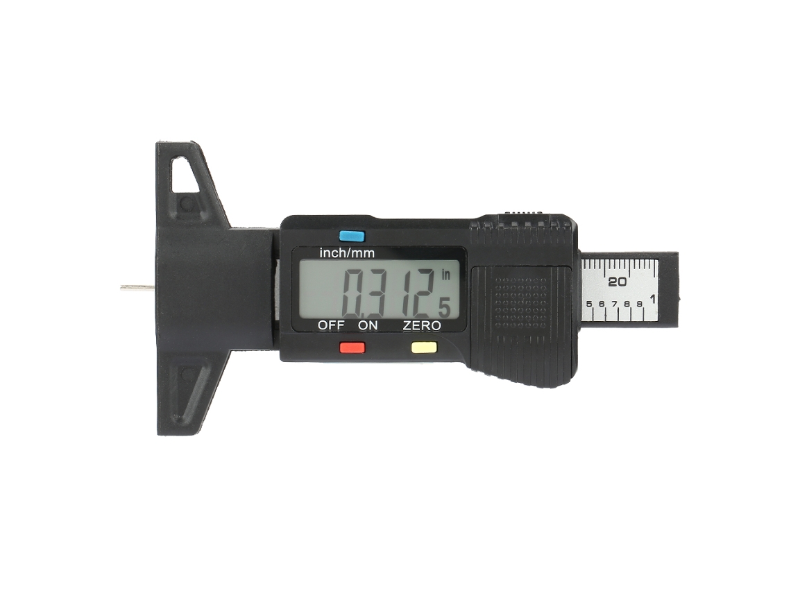 Laxiscreed Indicador De Profundidade De Sulcos De Pneus Com Visor Lcd Para Teste Fiável