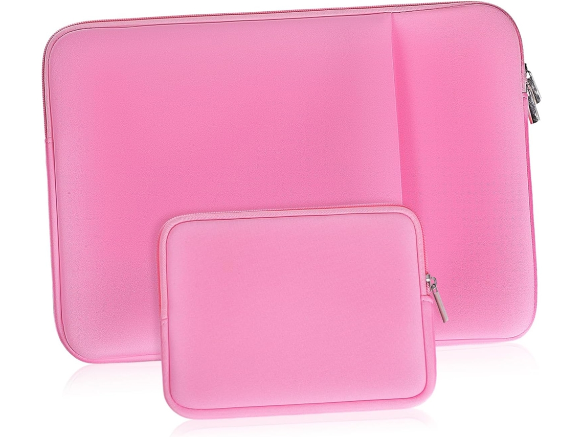 Capa Rosa De Poliéster Para Laptop De 13 Polegadas, Ideal Para Mulheres.