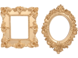 Conjunto 2 Molduras Metálicas Fotos Unhas Artísticas Suporte Exibição Decorativo Preciso Salão Beleza Elegante GOKOCO
