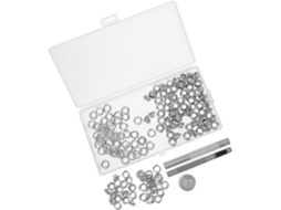 Kit de ferramentas para instalação de Ilhós em lonas, têxteis e impermeabilizantes.