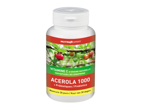 Acerola 1000 Vitamina C de Origem Natural Prebióticos INELDEA