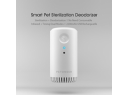Aetheria petoneer Desodorizador Esterilizador para Pets com Bateria 2200mah Modo Inteligente e Temporização