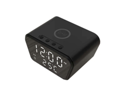 Despertador 15w Carregador Sem Fio Inteligente, Calendário, Temperatura, Led GOKOCO