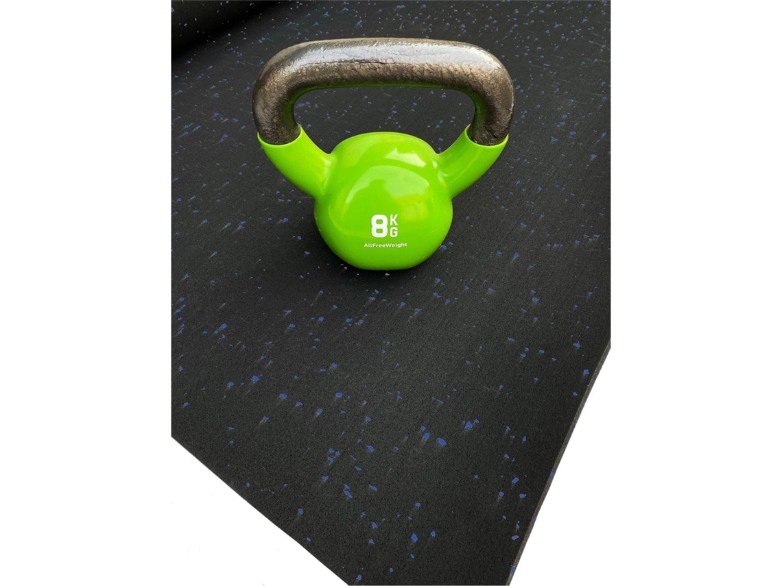 Esterilla De Ejercicio Moteado Azul - Fitness Especial Para Gimnasios | Sport Premium |  Base Negra 6mm De Altura 1'25m (ancho) X 7m (largo)